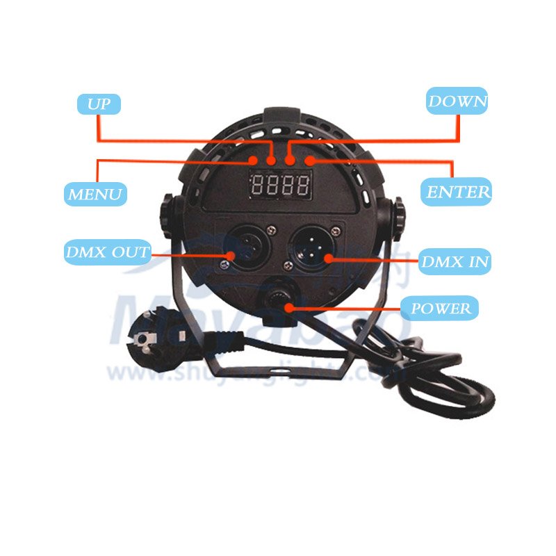 mini powered led par can lights MA YA BAO Brand