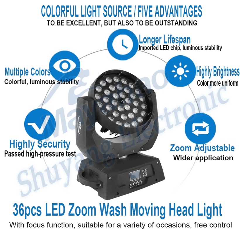 MA YA BAO zoom led moving head lights wholesale for stage-1