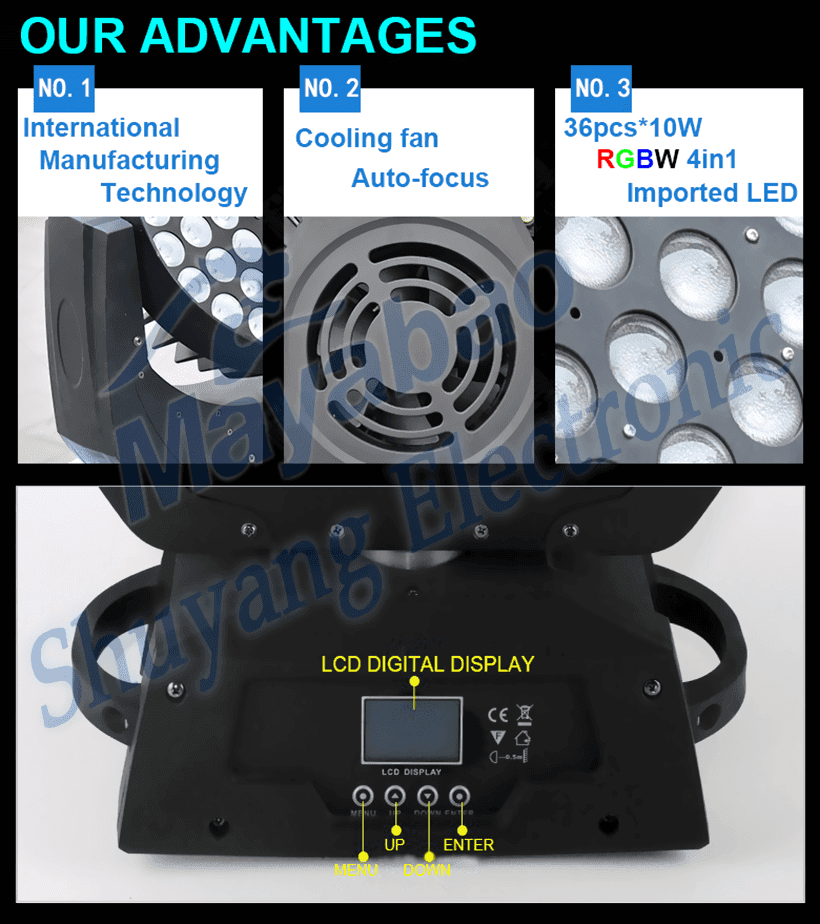 MA YA BAO zoom led moving head lights wholesale for stage-2