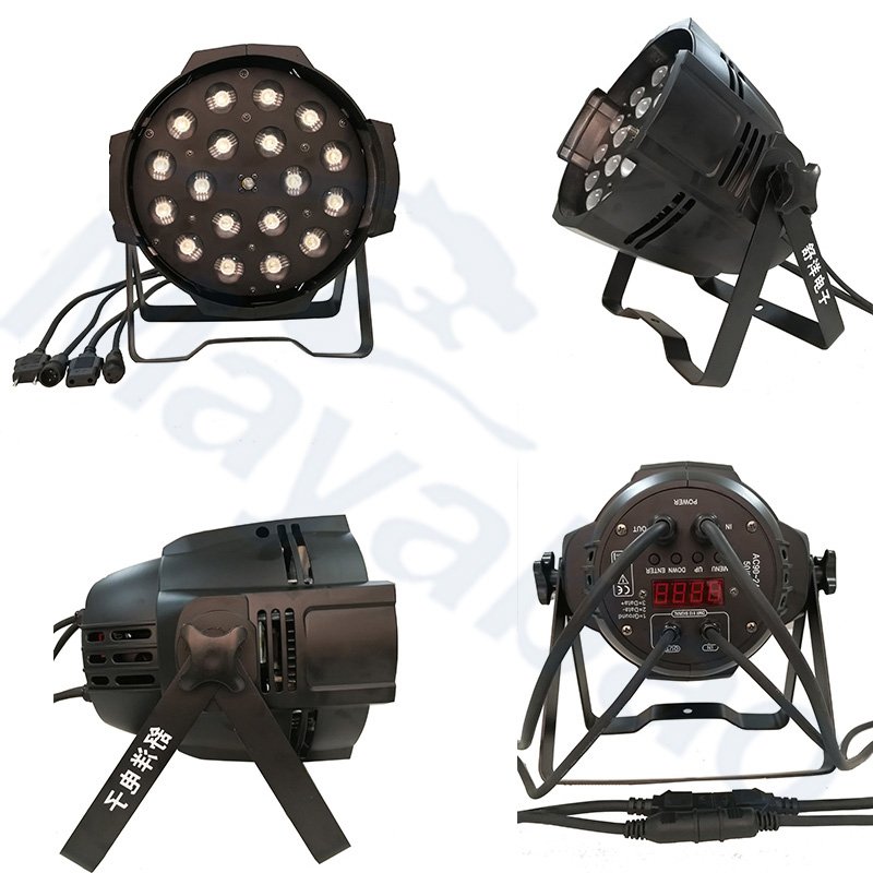 Dj equipment 18x10w quad RGBW led par zoom light led par 18 with motorized zoom