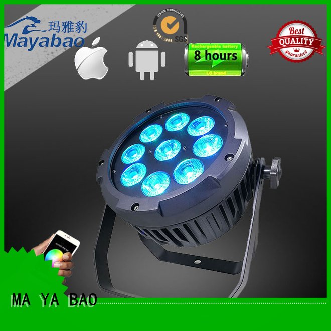 MA YA BAO Brand battery led par can lights mini waterproof