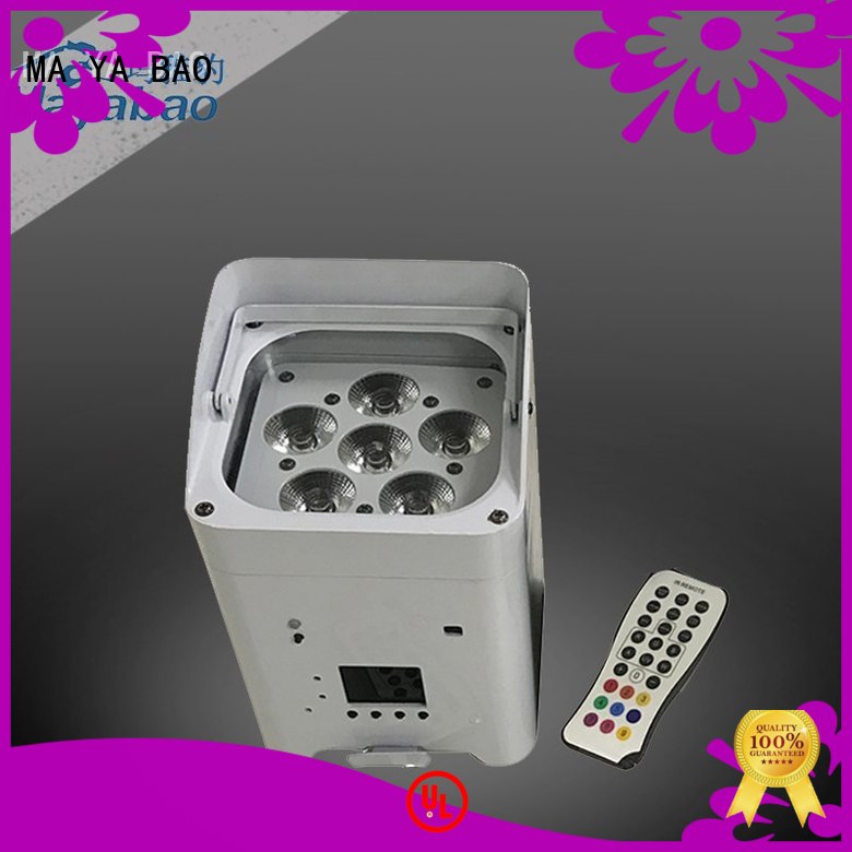 MA YA BAO hot sale battery powered led par lights powered for stage