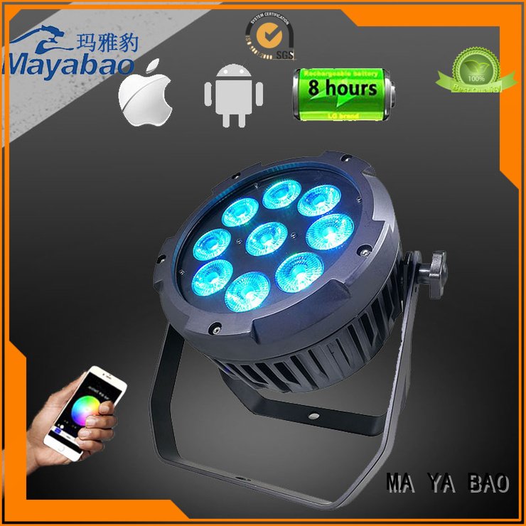 led par can lights 6x12w quad led par