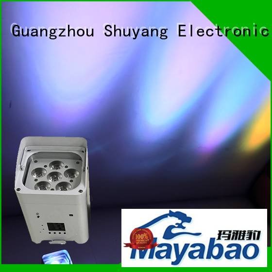 MA YA BAO led par can lights wireless 24x10w 200w 6x12w
