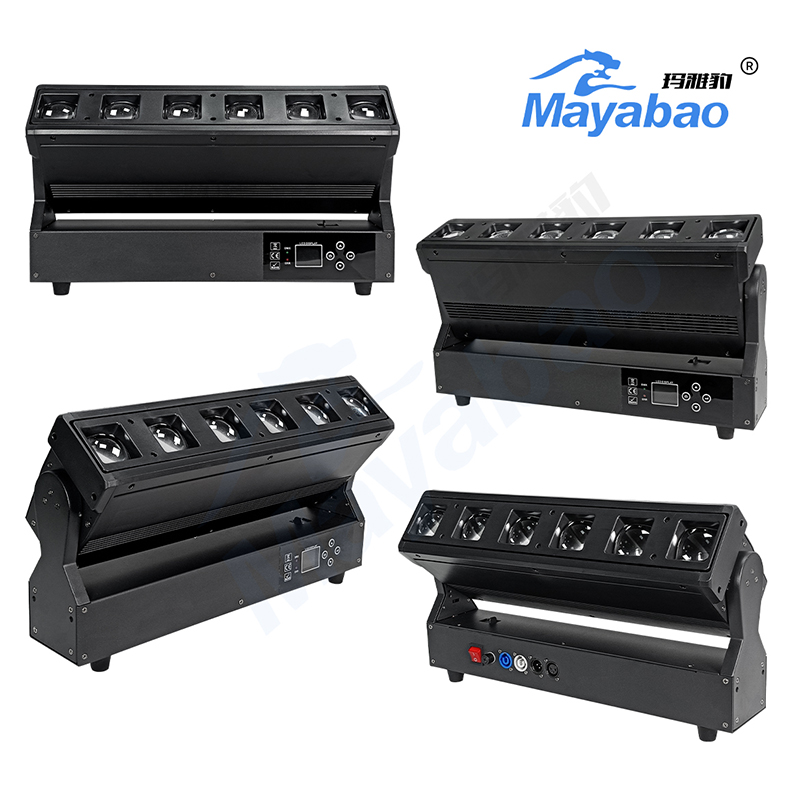 6x40W Focus Shaking head Matrix Beam Bar Light