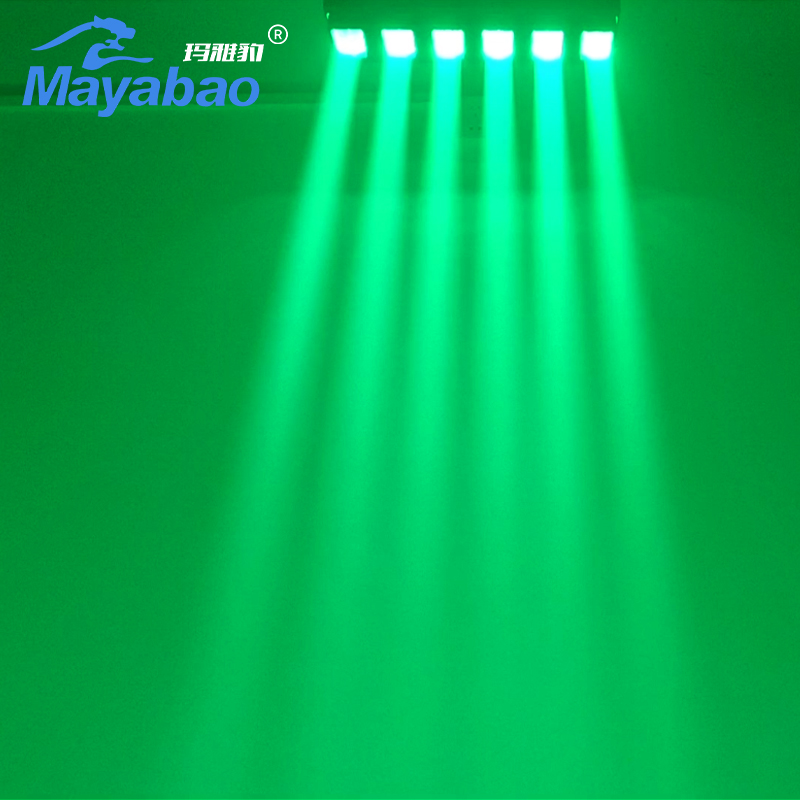 6x40W Focus Shaking head Matrix Beam Bar Light