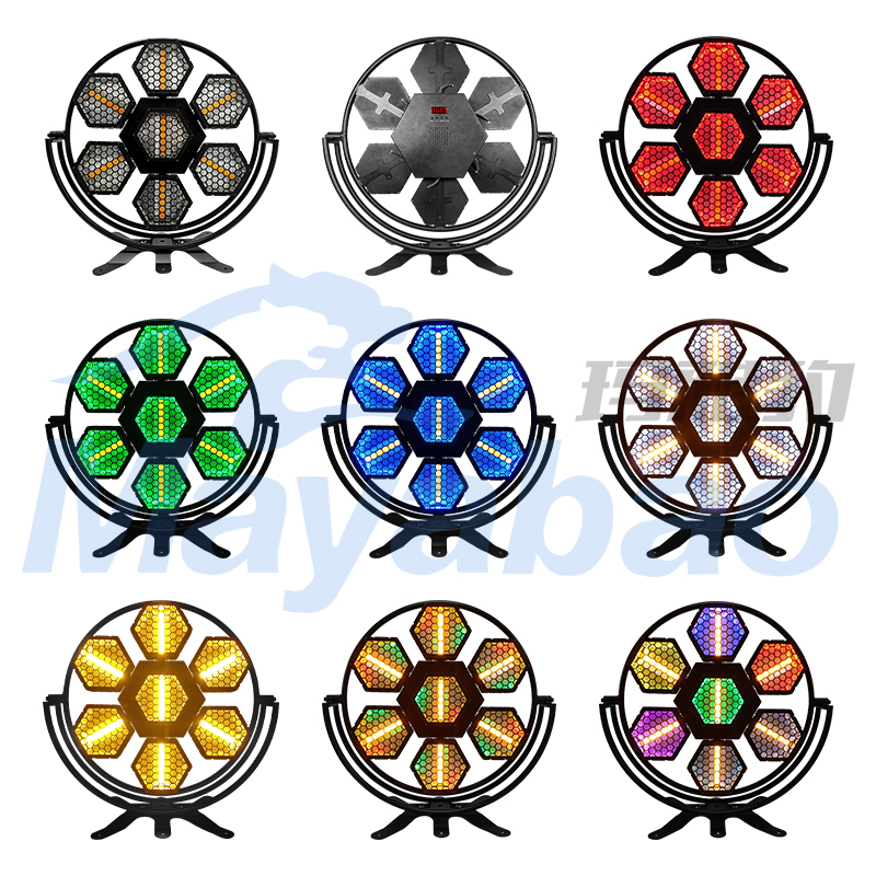 LED 7×50W Retro Light with Auxiliary Light