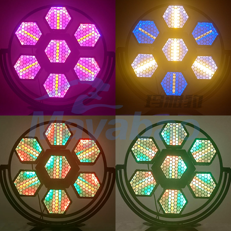 LED 7×50W Retro Light with Auxiliary Light