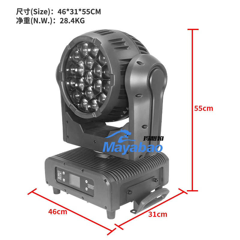 IP65 Waterproof 19x40w Big Bee Eye Moving Head