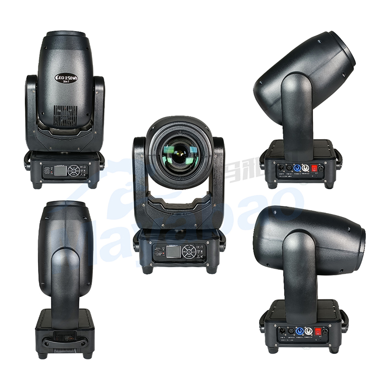 New Product LED 200W 250W Beam Spot Wash 3 in 1 Moving Head Light
