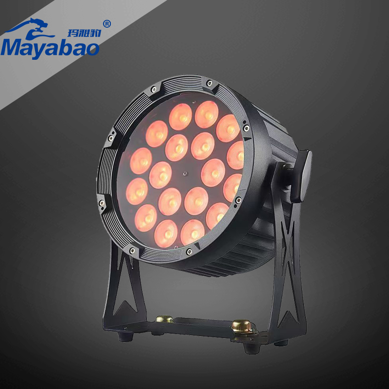 IP65 Waterproof 18pcs LED RGBWA+UV 6 in 1 Slim Par Light