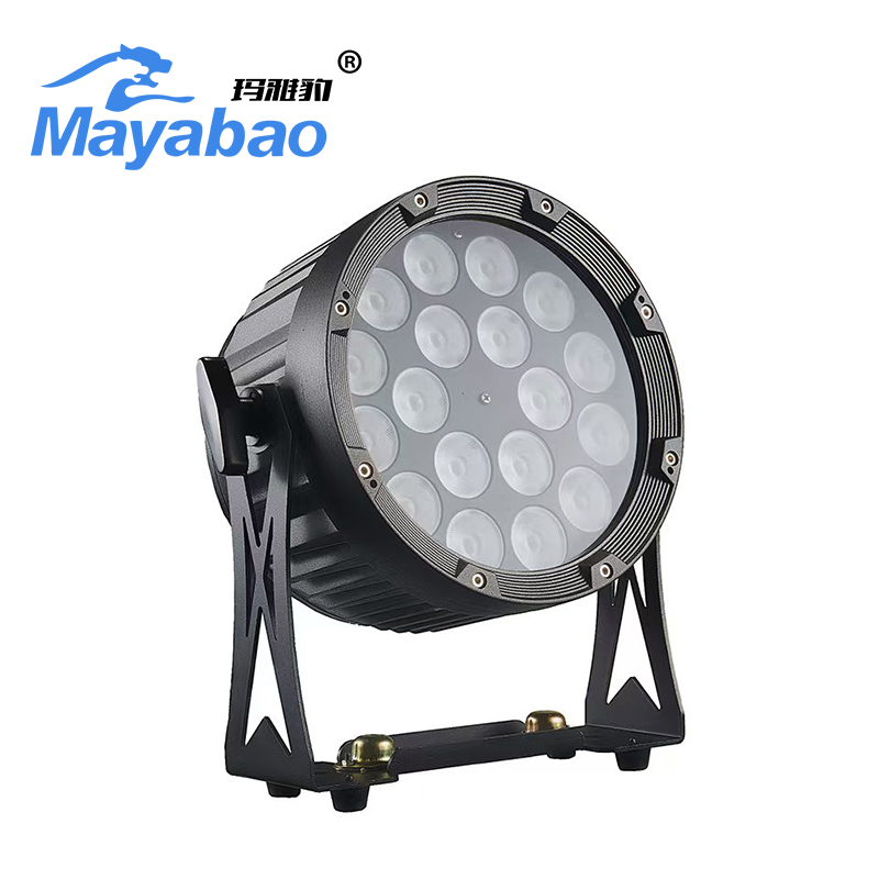 IP65 Waterproof 18pcs LED RGBWA+UV 6 in 1 Slim Par Light