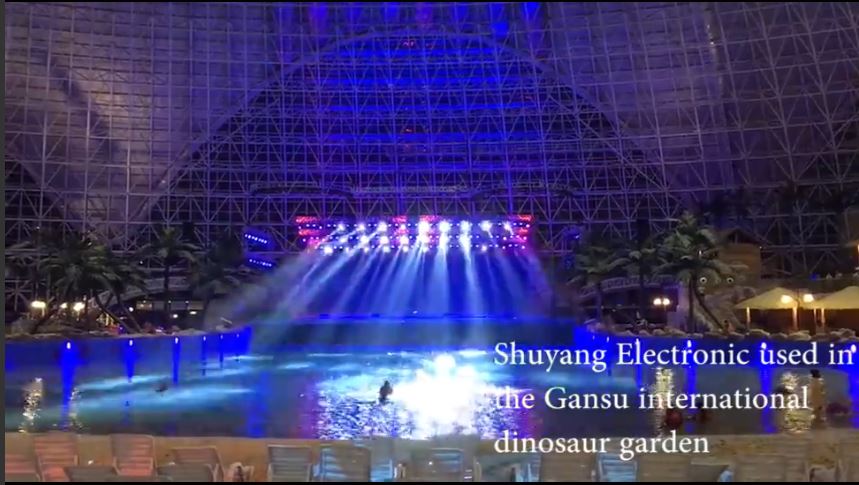 A case of the Gansu international dinosaur garden