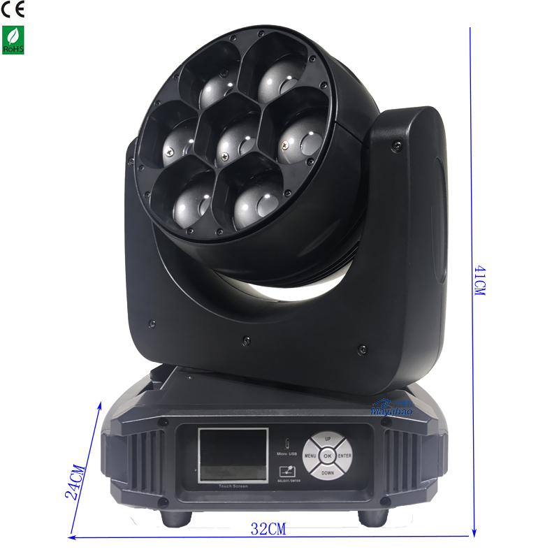 7x40w led beam wash moving head light